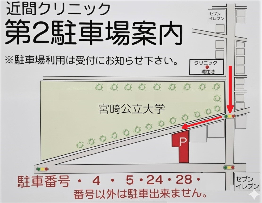 近間クリニック　第二駐車場